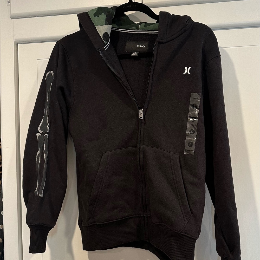 Boys Hurley zip up Hoodie with Tags